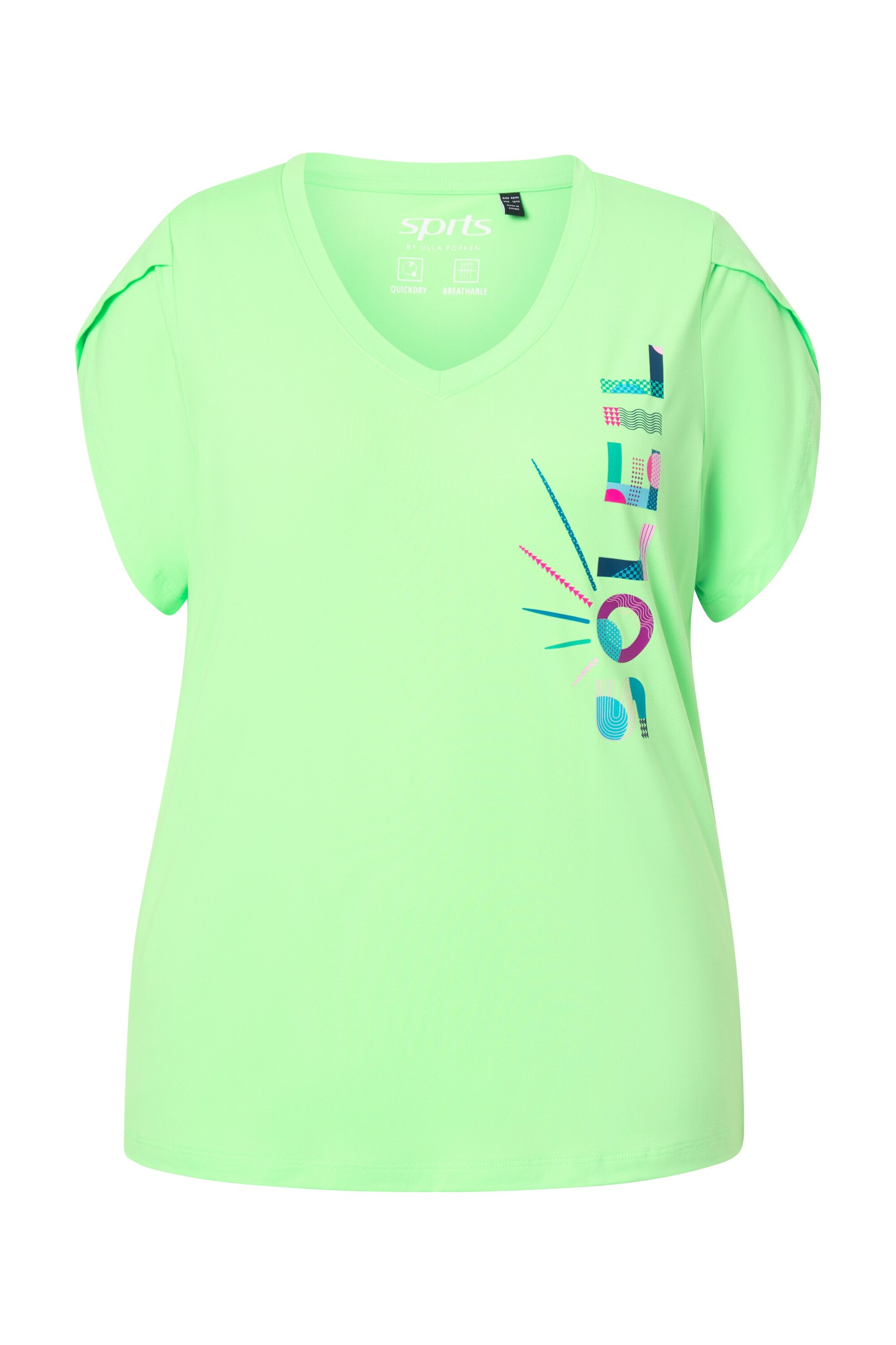 Ulla Popken T-Shirt in Grün: Vorderseite