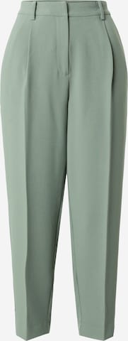 BRUUNS BAZAAR Tapered Παντελόνι με τσάκιση 'Cindy Dagny' σε πράσινο: μπροστά