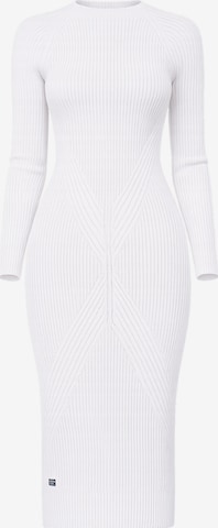 Süel knitwear - Vestido de punto 'Gabi' en blanco: frente