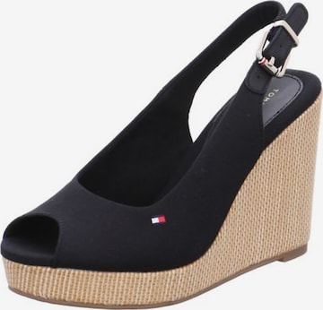 Sandales 'Elena' TOMMY HILFIGER en noir : devant