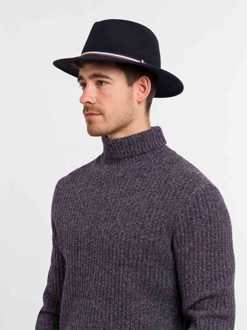 bugatti Hat 'Fedora' in Blue: front
