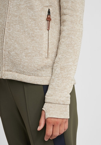 Oxmo Fleecejacke 'Thory' in Beige