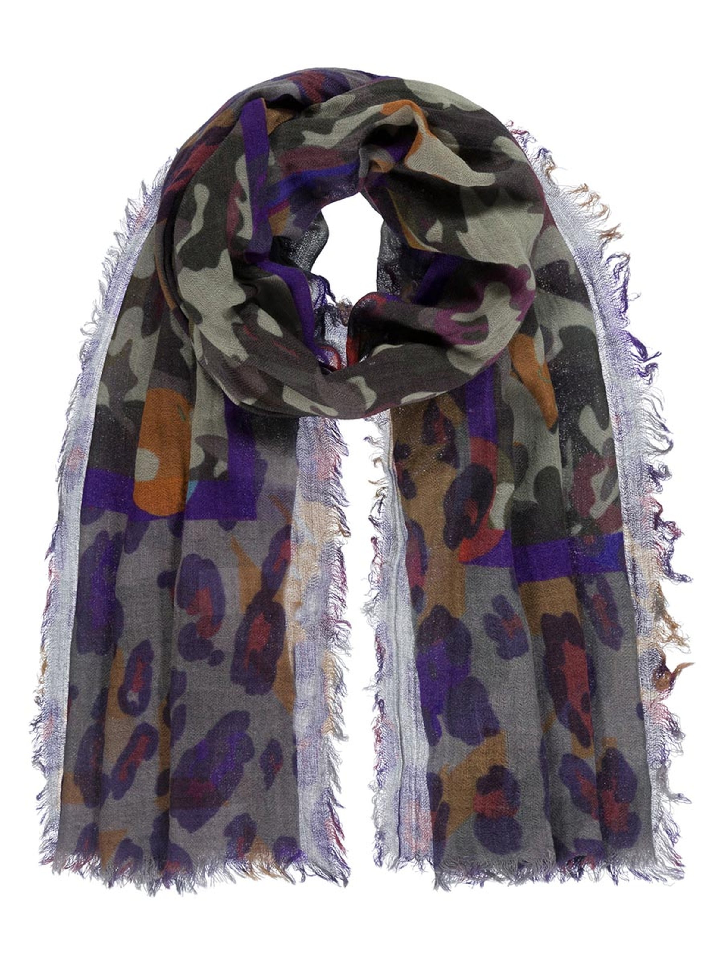 Passigatti Tuch 'Camouflage-Leo'‌‌‌‌‌‌ in One Size in lila, Produktansicht