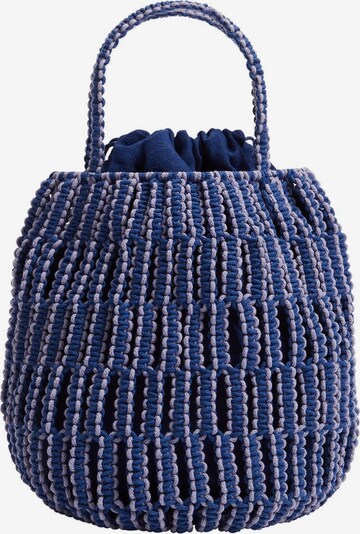 MANGO Sacs à main 'Embolo' en bleu / violet clair, Vue avec produit