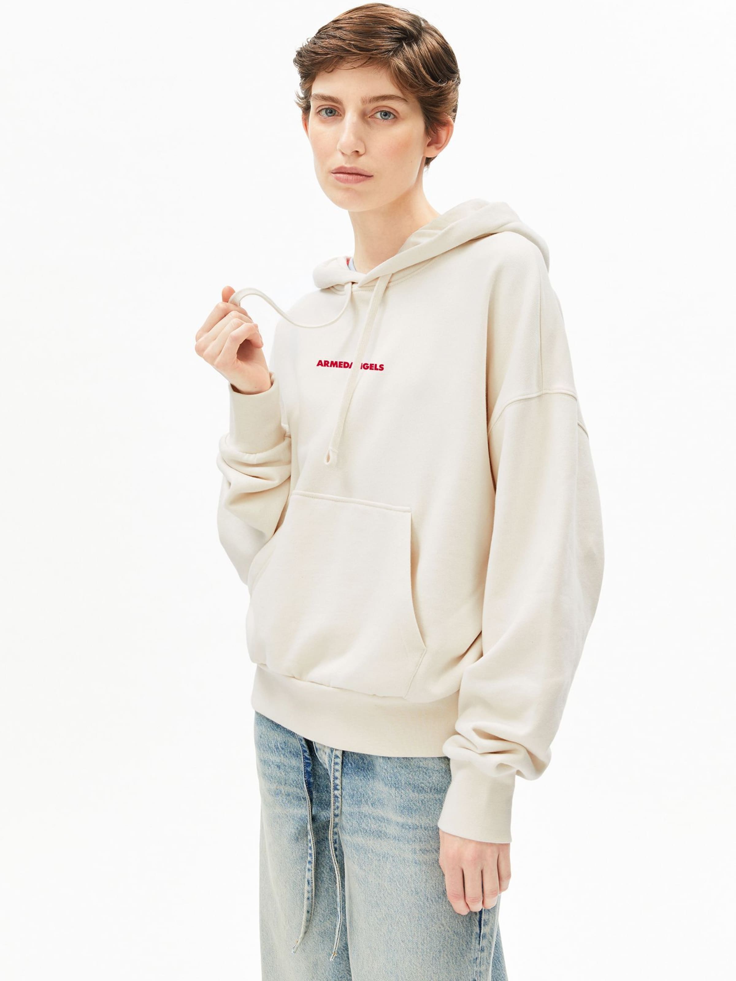 ARMEDANGELS Sweatshirt in Beige: front