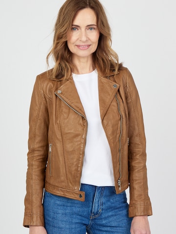 JCC Lederjacke in Braun: Vorderseite