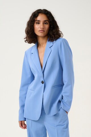 Blazer 'Sakura' Kaffe en bleu : devant