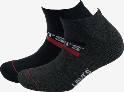 LEVI'S Sockor i mörkgrå / röd / svart / vit, Produktvy