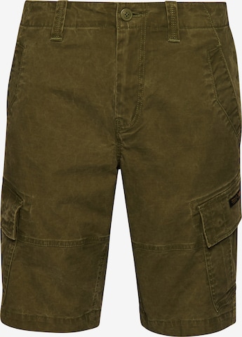 Superdry Regular Cargo Pants in Green: front