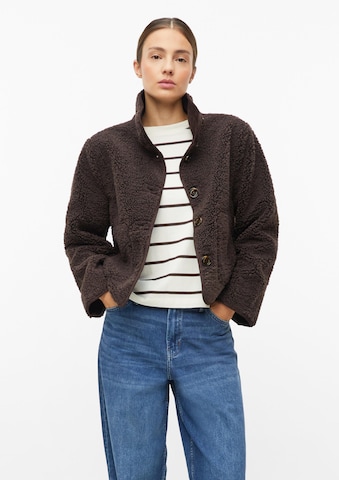 s.Oliver Fleece jas in Bruin: voorkant