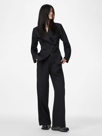 PIECES Wide leg Broek 'PCFalka' in Zwart