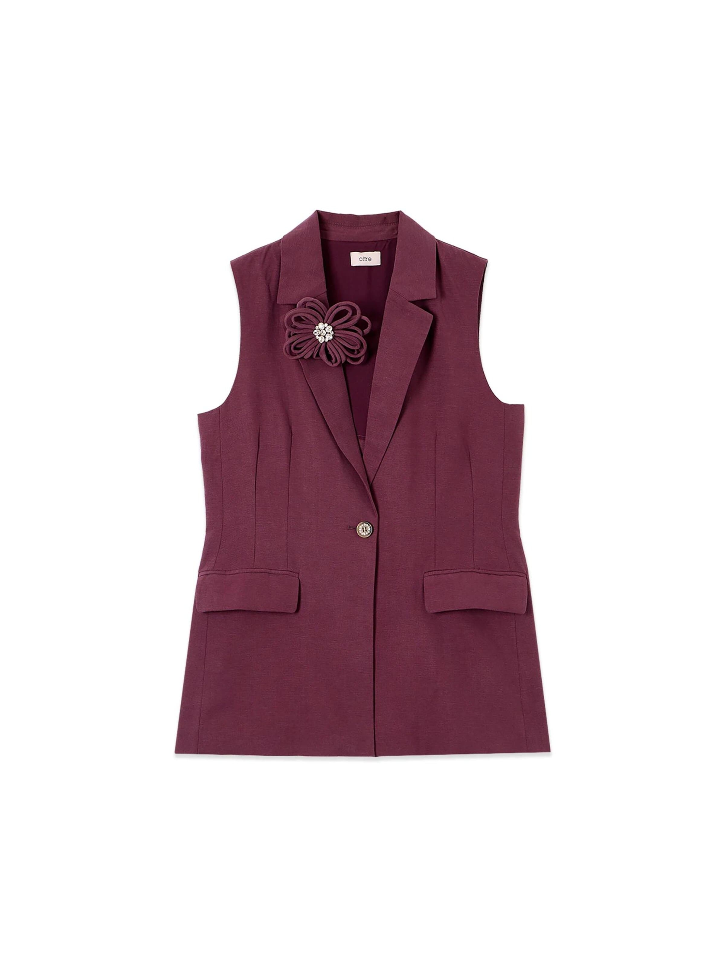 Gilet de costume oltre en rouge : devant
