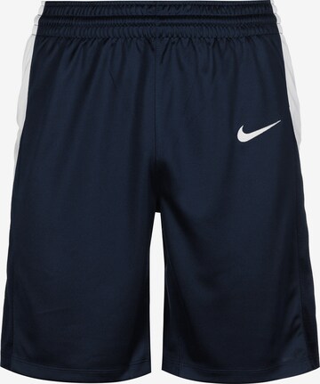 NIKE Loose fit Workout Pants in Blue: front