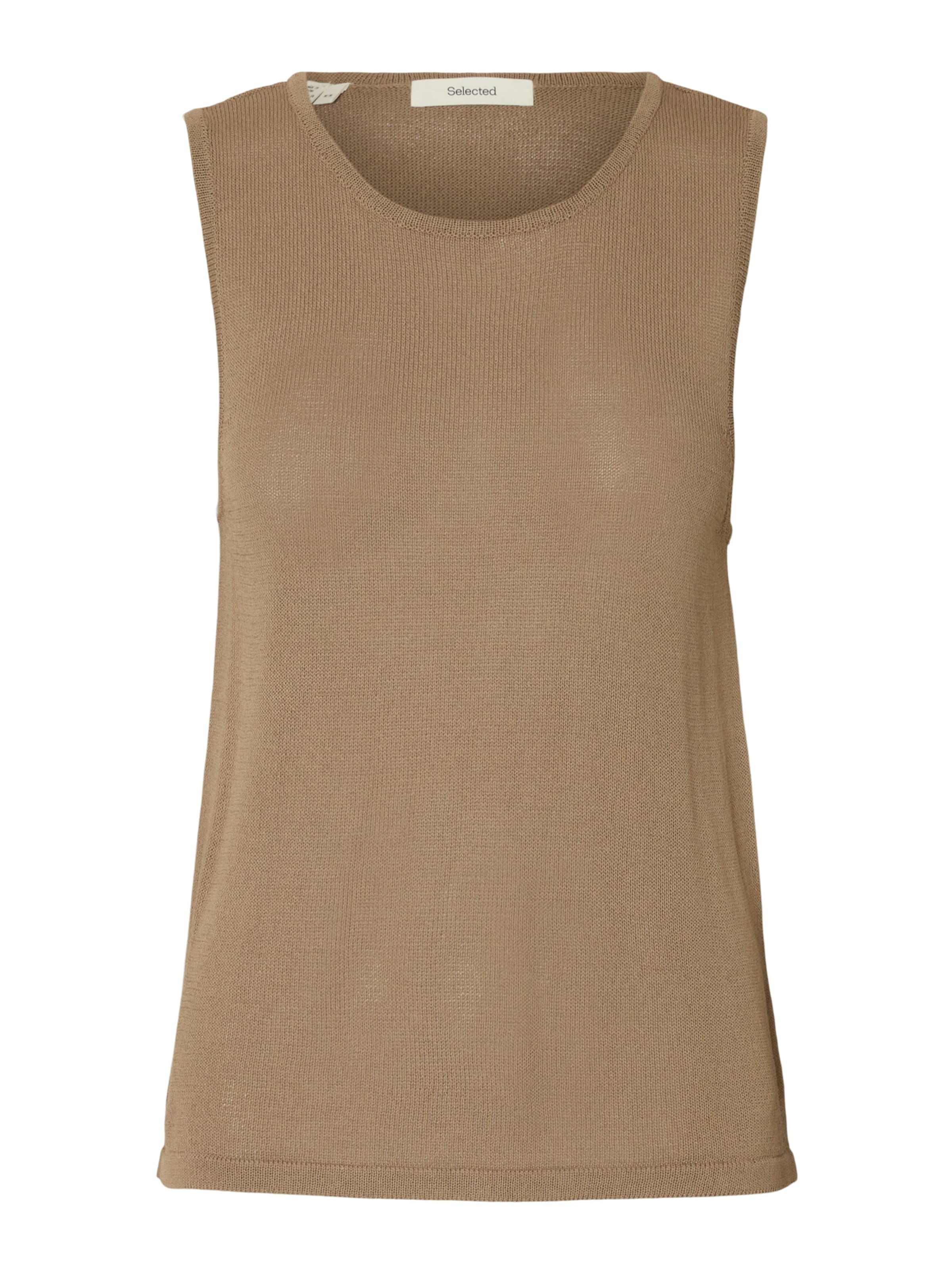 SELECTED FEMME Top z naramnicami | bež barva: sprednja stran