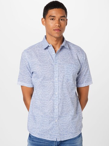 Hailys Men - Regular Fit Camisa 'Dick' em azul: frente