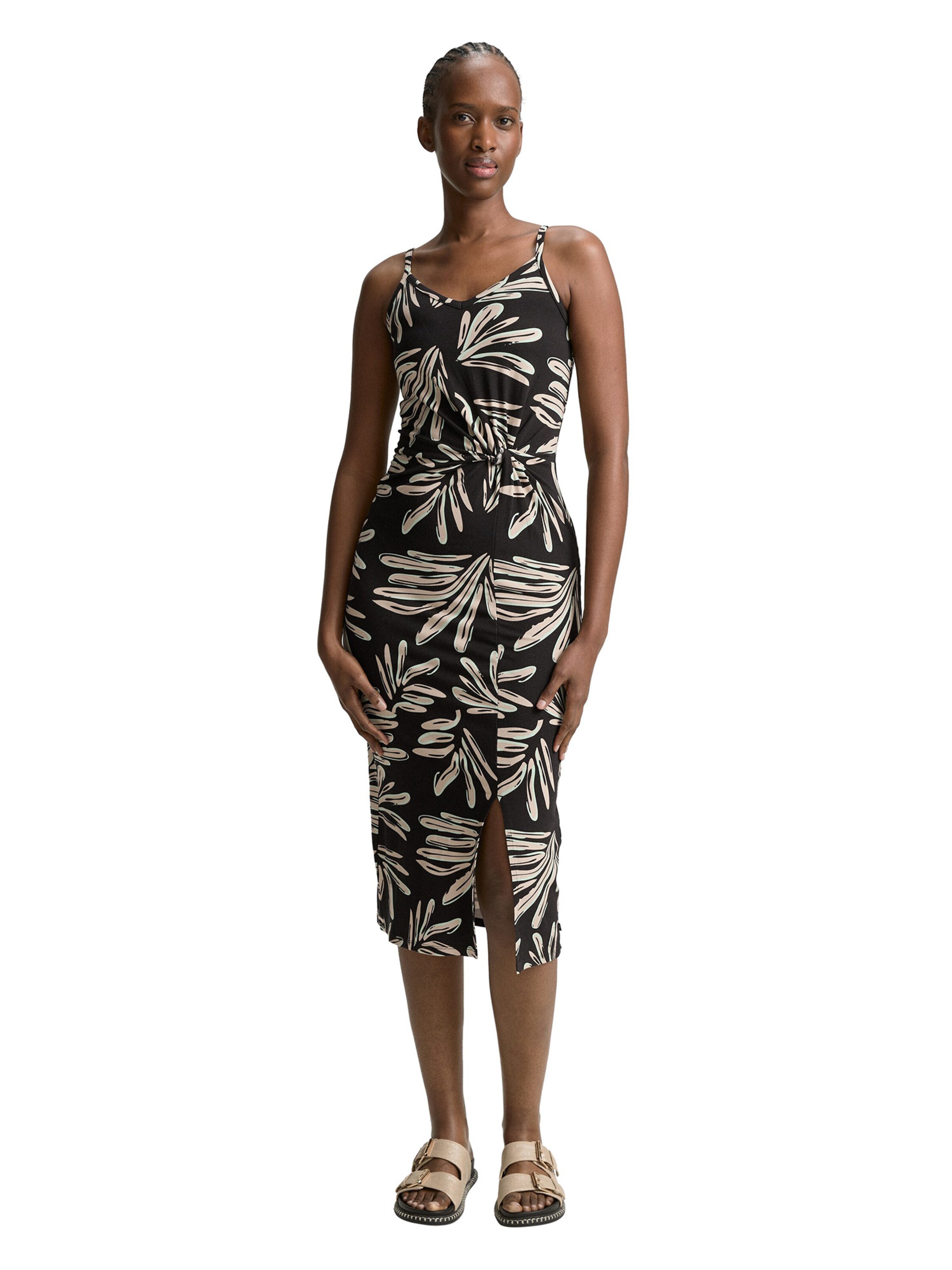 Rochie de vară de la TOM TAILOR DENIM pe negru: față