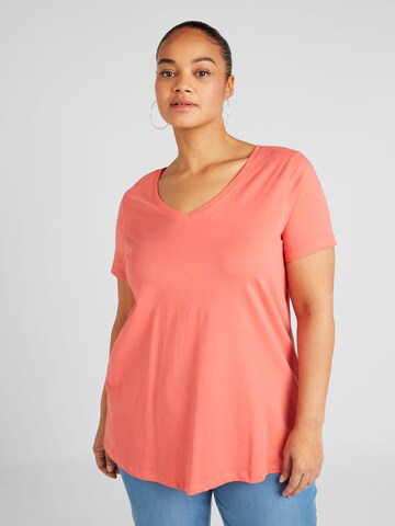 ONLY Carmakoma Shirt 'BONNIE' in Orange: front