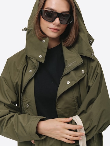 Kubota Overgangsparka 'Kubota Women's Oversized Rainjacket Waterproof Parka' i grøn