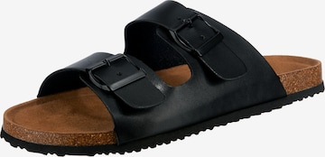 Freyling Mules in Black: front
