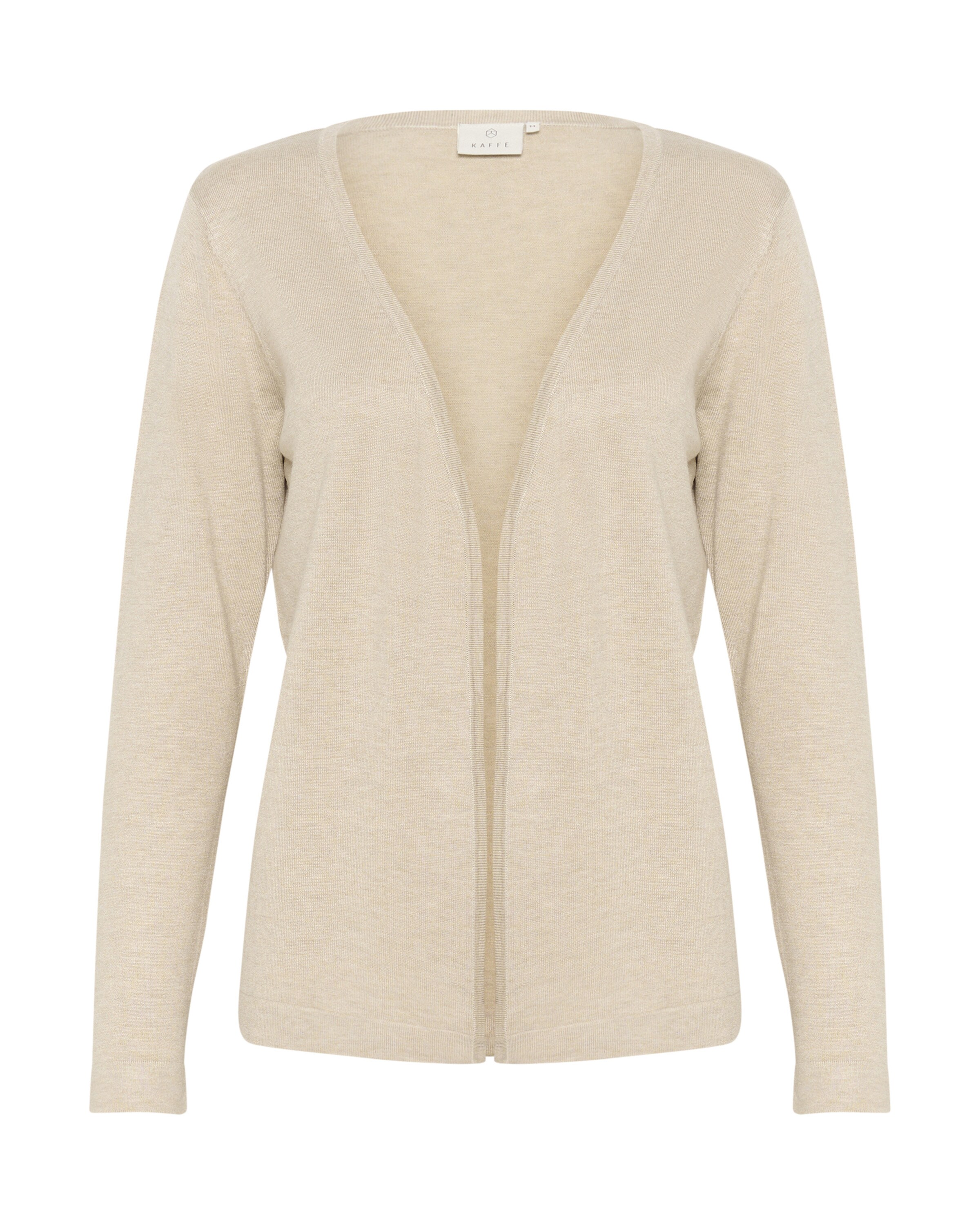 Kaffe Gebreid vest 'KAFenia Astrid' in Beige: voorkant