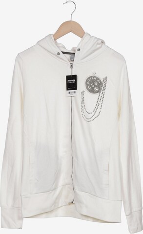 G-Star RAW Sweatshirt & Zip-Up Hoodie in XL in White: front