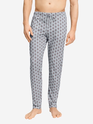 Hanro Pyjamabroek ' Night & Day ' in Blauw: voorkant