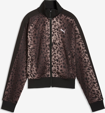 PUMA Treenitakki 'T7 Leo Luxe' värissä musta: etupuoli