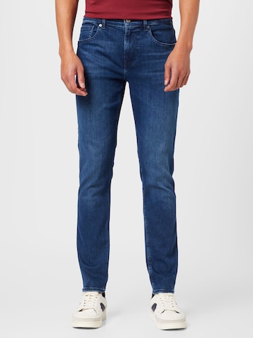 7 for all mankind Tapered Jeans in Blue: front