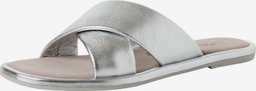 Mule Tamaris en argent : devant