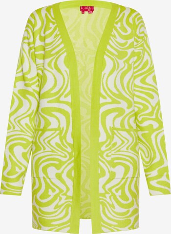 Cardigan swirly en vert : devant