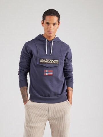 NAPAPIJRI Sweatshirt 'BURGEE WINT 3' in Blau: Vorderseite
