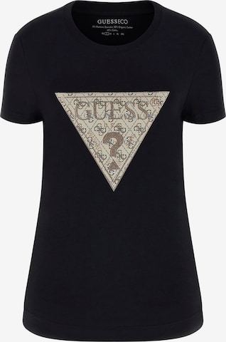GUESS T-Shirt in Schwarz: Vorderseite