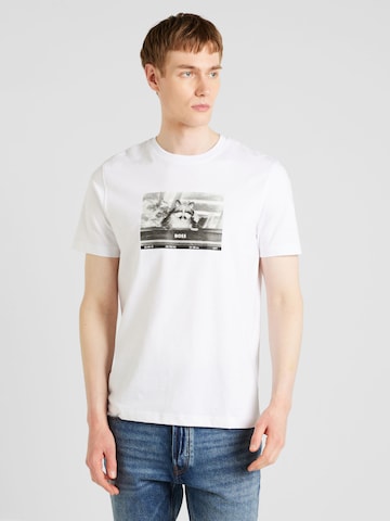 T-Shirt 'Wilds' BOSS en blanc : devant