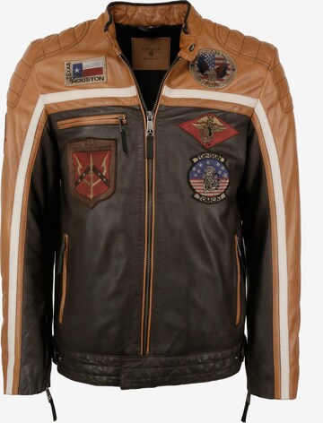 TOP GUN Between-Season Jacket in Brown: front