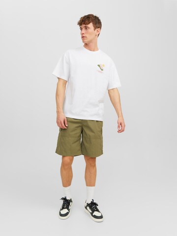 T-Shirt 'HOLIDAY' JACK & JONES en blanc