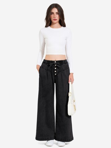 Imily Bela Wide leg Τζιν σε μαύρο