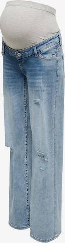 Wide Leg Jean 'OLMBlush' Only Maternity en bleu : devant