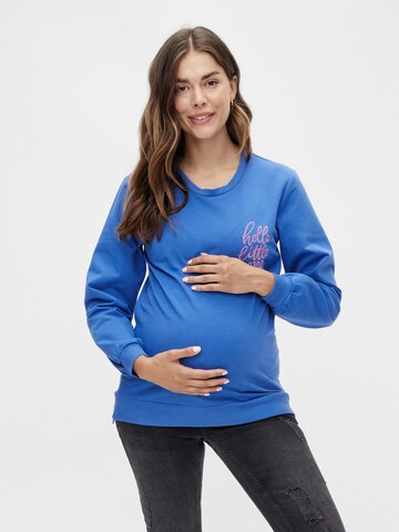 MAMALICIOUS Sweatshirt 'Vida' in Blue: front