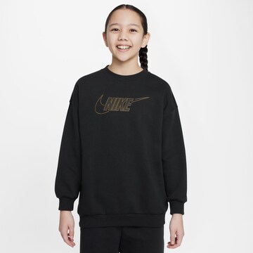 Nike Sportswear Sweatshirt in Schwarz: predná strana