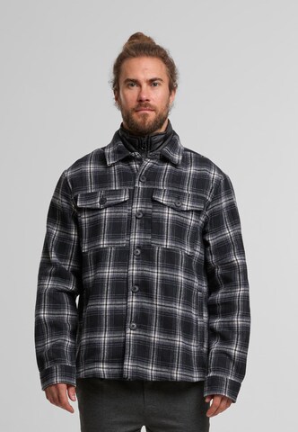 INDICODE JEANS Přechodná bunda 'Benito' – černá: přední strana