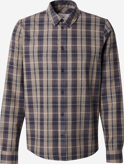 DAN FOX APPAREL Button Up Shirt 'Marlon' in Dark beige / Blue / Dusty blue, Item view