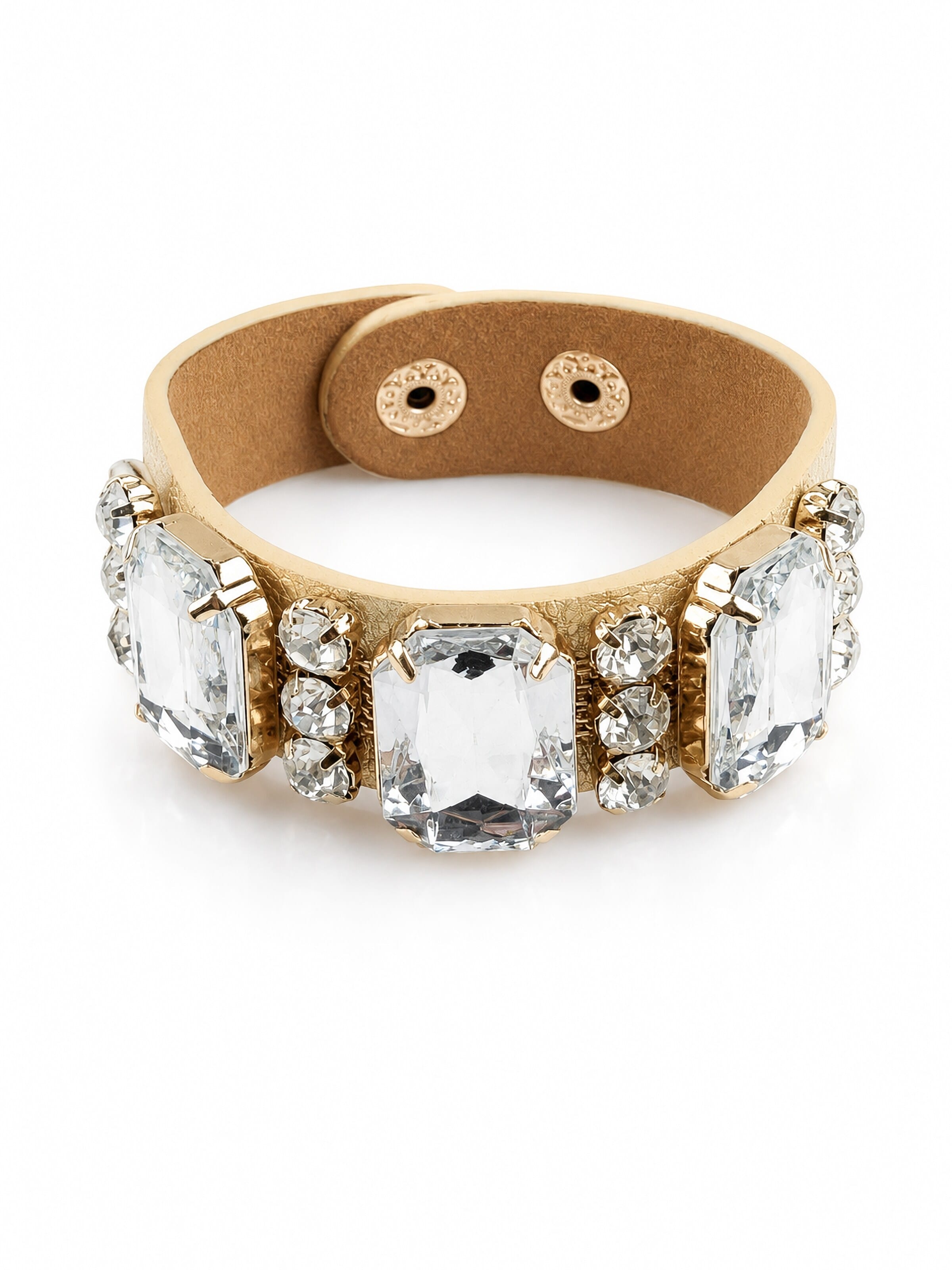 COLLEZIONE ALESSANDRO Bracelet 'Crystal' in Gold: front