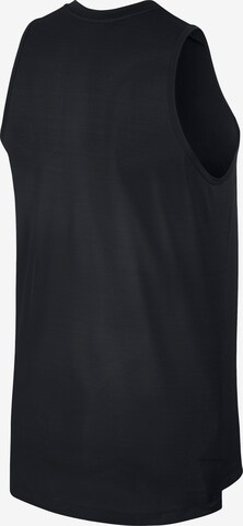 NIKE Klasický střih Funkční tričko 'Miler' – černá