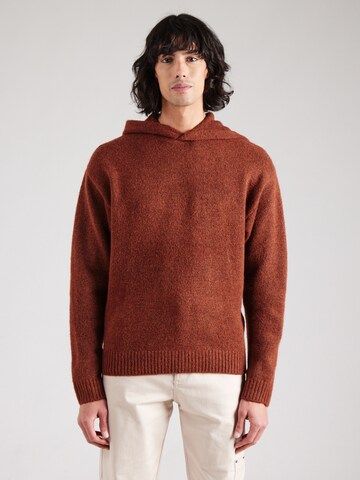 Pull-over 'JOROLLIE' JACK & JONES en marron : devant