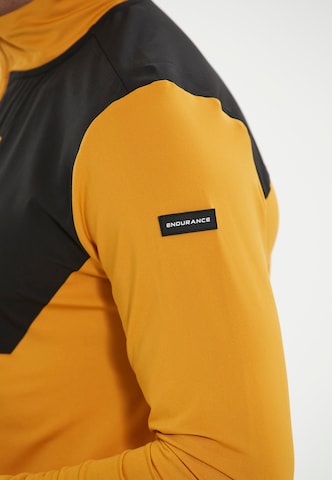 ENDURANCE Athletic Sweatshirt 'Breger' in Yellow