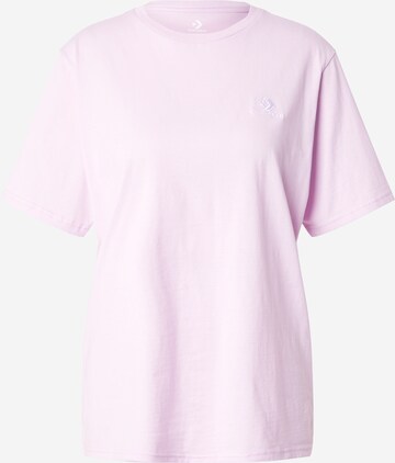 CONVERSE T-Shirt 'Go-To' in Lila: predná strana