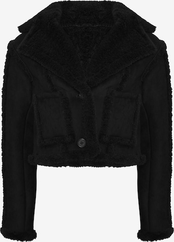 OW Collection Φθινοπωρινό και ανοιξιάτικο μπουφάν 'BERLIN' σε μαύρο: μπροστά