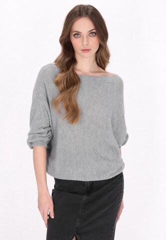 DreiMaster Vintage Sweater in Grey: front