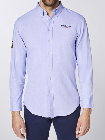 Navigator Regular fit Button Up Shirt in Blue