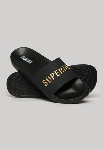 Superdry Badeschuh in Schwarz